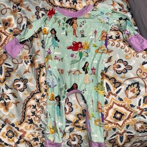 Little Sleepies Kids Pajama Set - Mint Green and Lavender